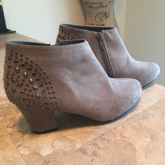 Forever 21 Shoes - F21 Grey Studded Booties
